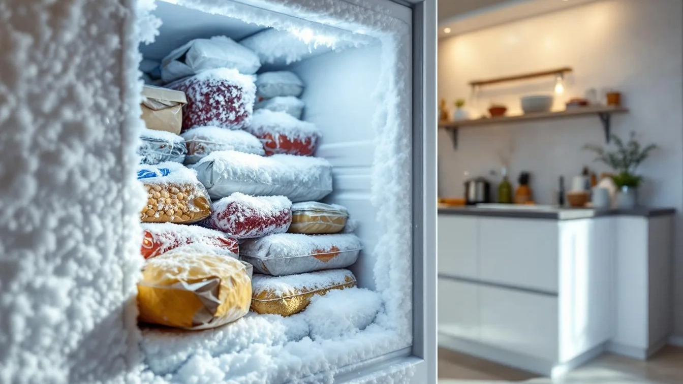 A causa comum de gelo excessivo no congelador e como prevenir