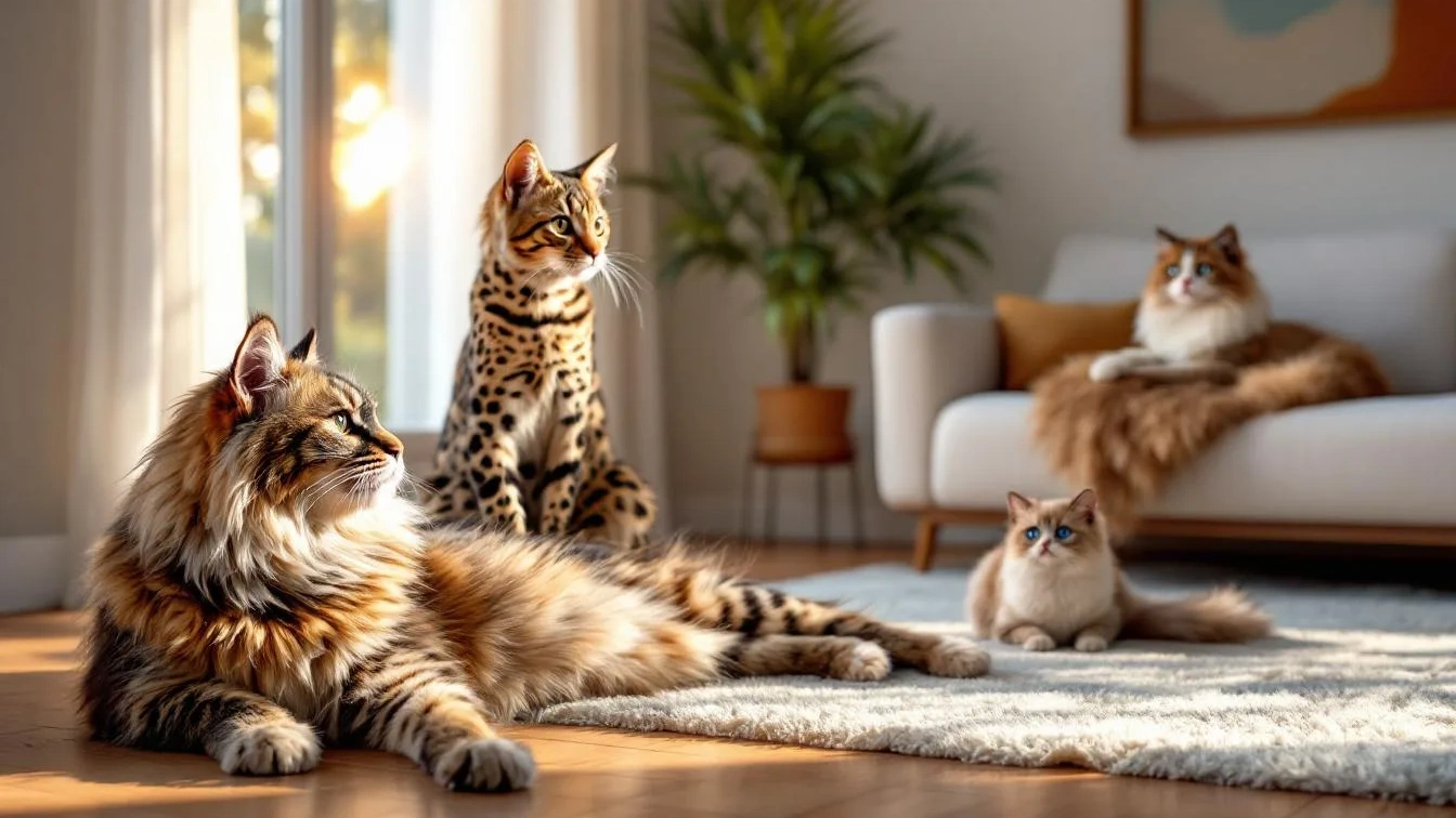 As raças de gatos que atingem o maior tamanho segundo veterinários