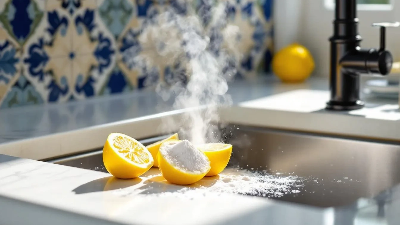 Como limão e bicarbonato desentopem canalizações segundo canalizadores