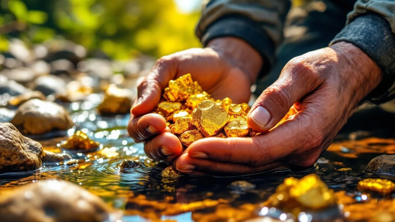 Como reconhecer pepitas de ouro verdadeiras durante caminhadas