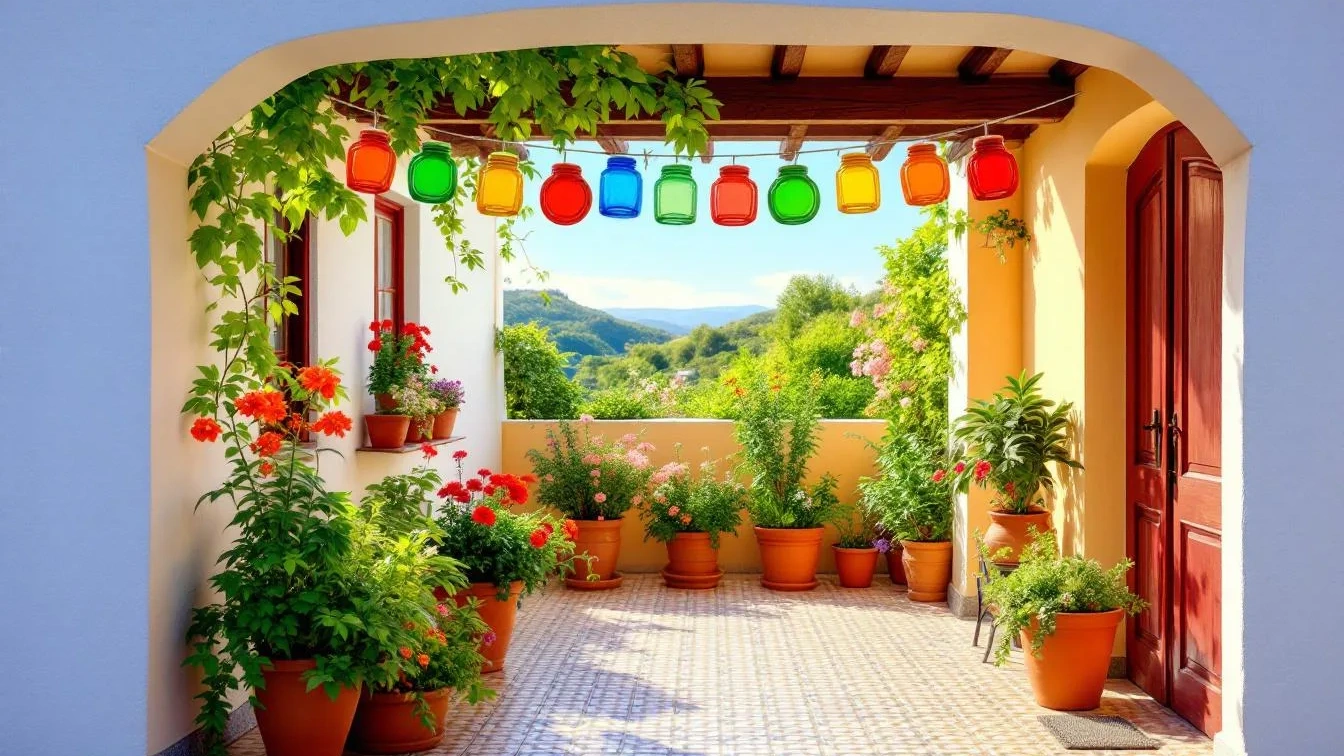 Descobri porque deves pendurar tampas de compota na varanda