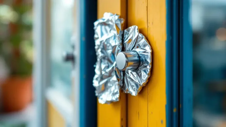Nem chave nem corrente, este truque com folha de alumínio protege a porta