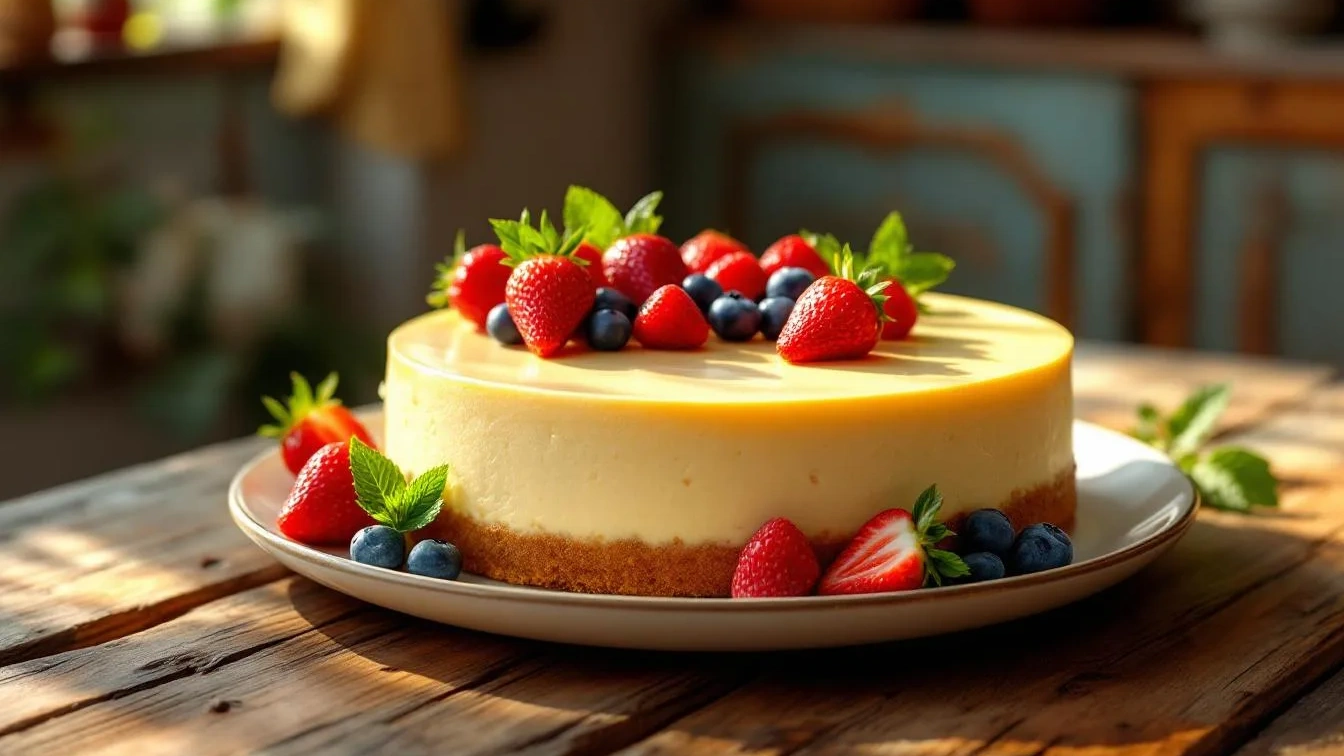 Nem fermento nem gelatina, este truque mantém o cheesecake perfeito