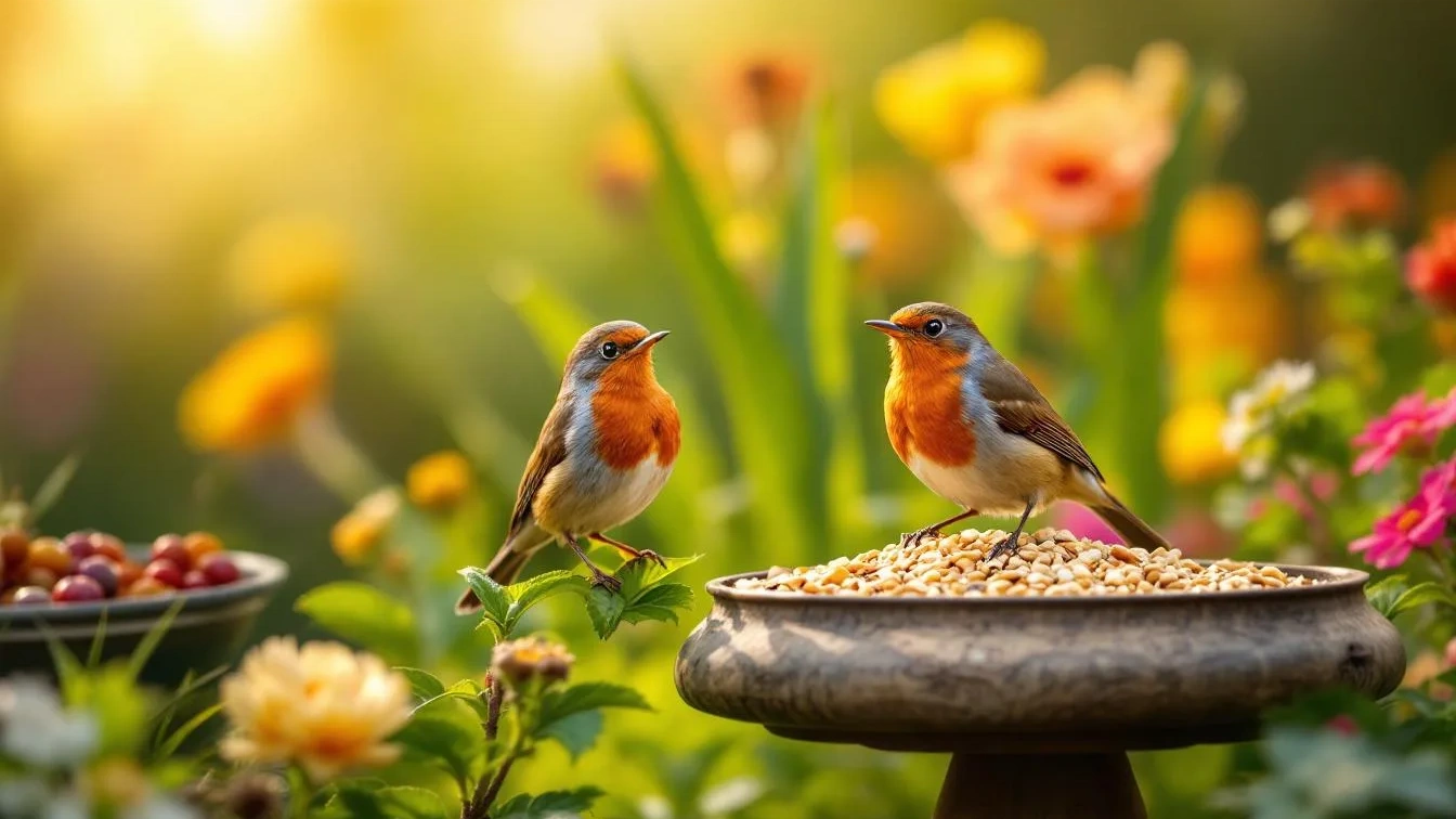 Os restos de cozinha que atraem pisco-de-peito-ruivo para o jardim