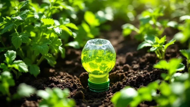 Perfurei uma garrafa de plástico e coloquei na horta, o resultado é incrível e não gastei um euro