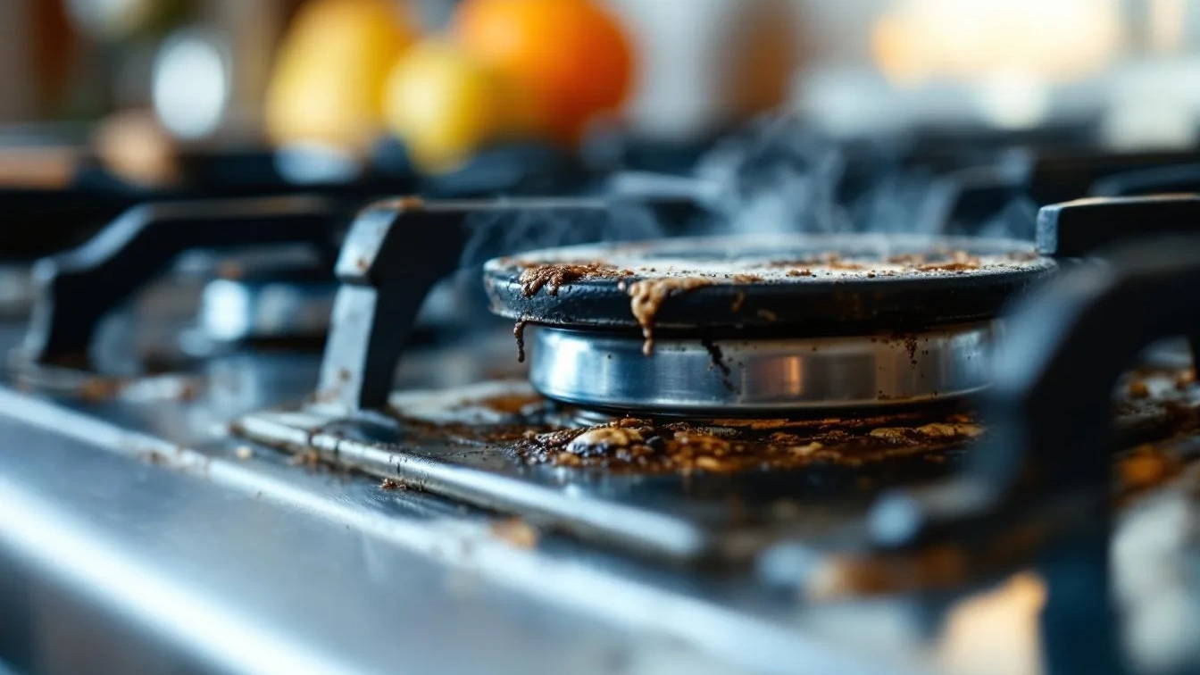 Porque as suas grelhas do fogão não ficam limpas como as dos profissionais