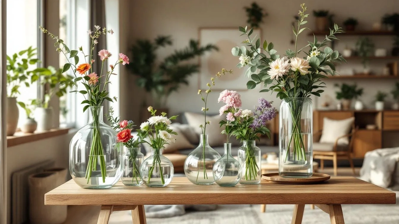 Porque estas ideias com vasos de vidro transformam qualquer espaço