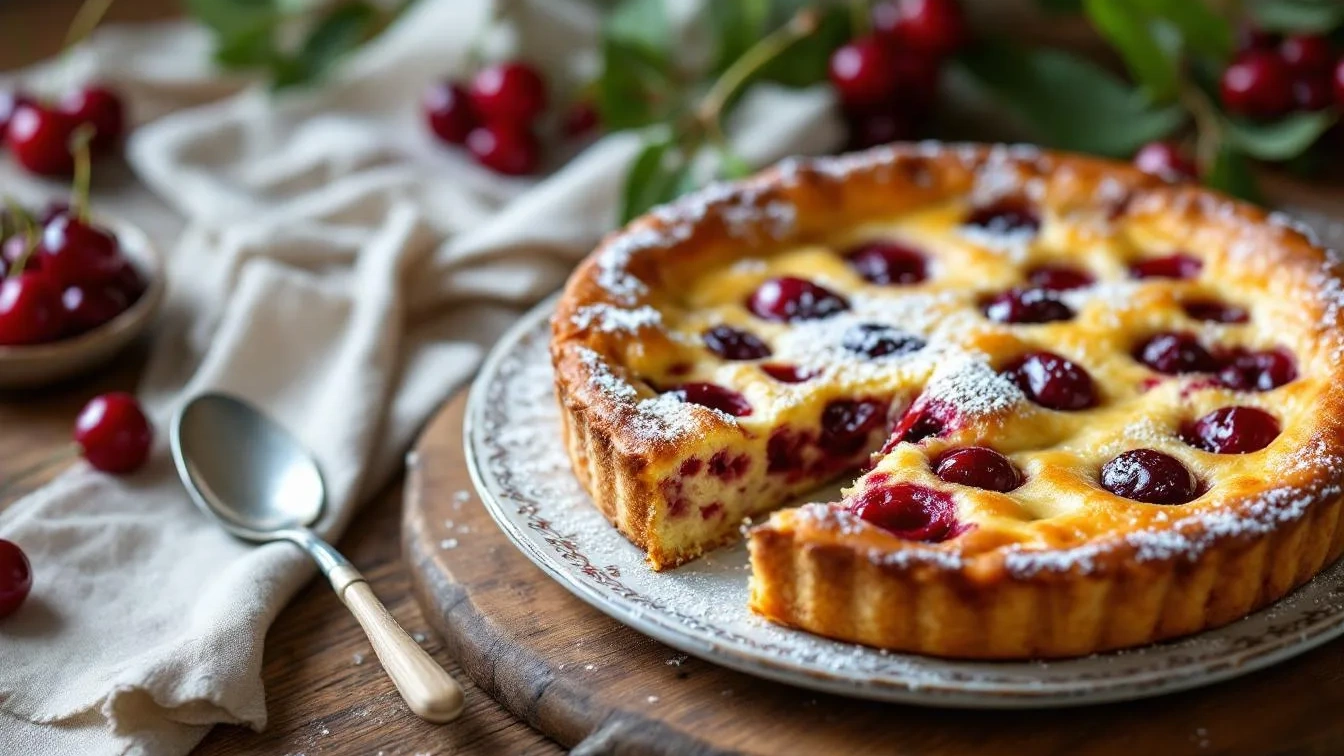 Porque o clafoutis de cereja da avó fica sempre tão suculento