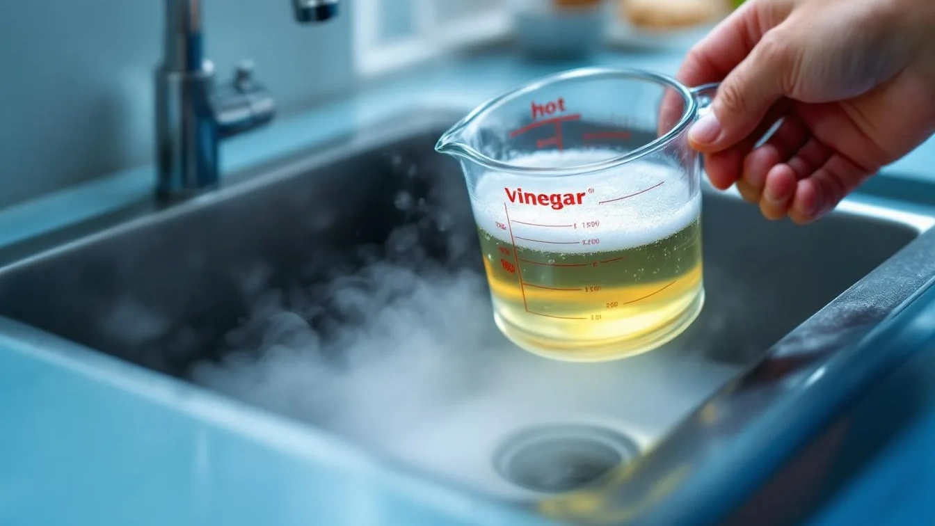 Porque o vinagre quente funciona melhor que produtos químicos em canos