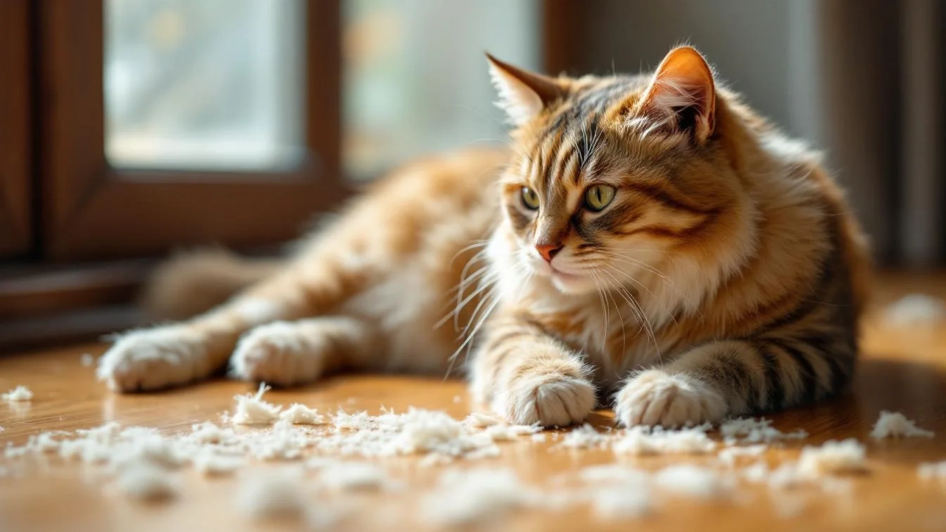 Porque os gatos perdem pelo em março: quando é normal e quando se preocupar
