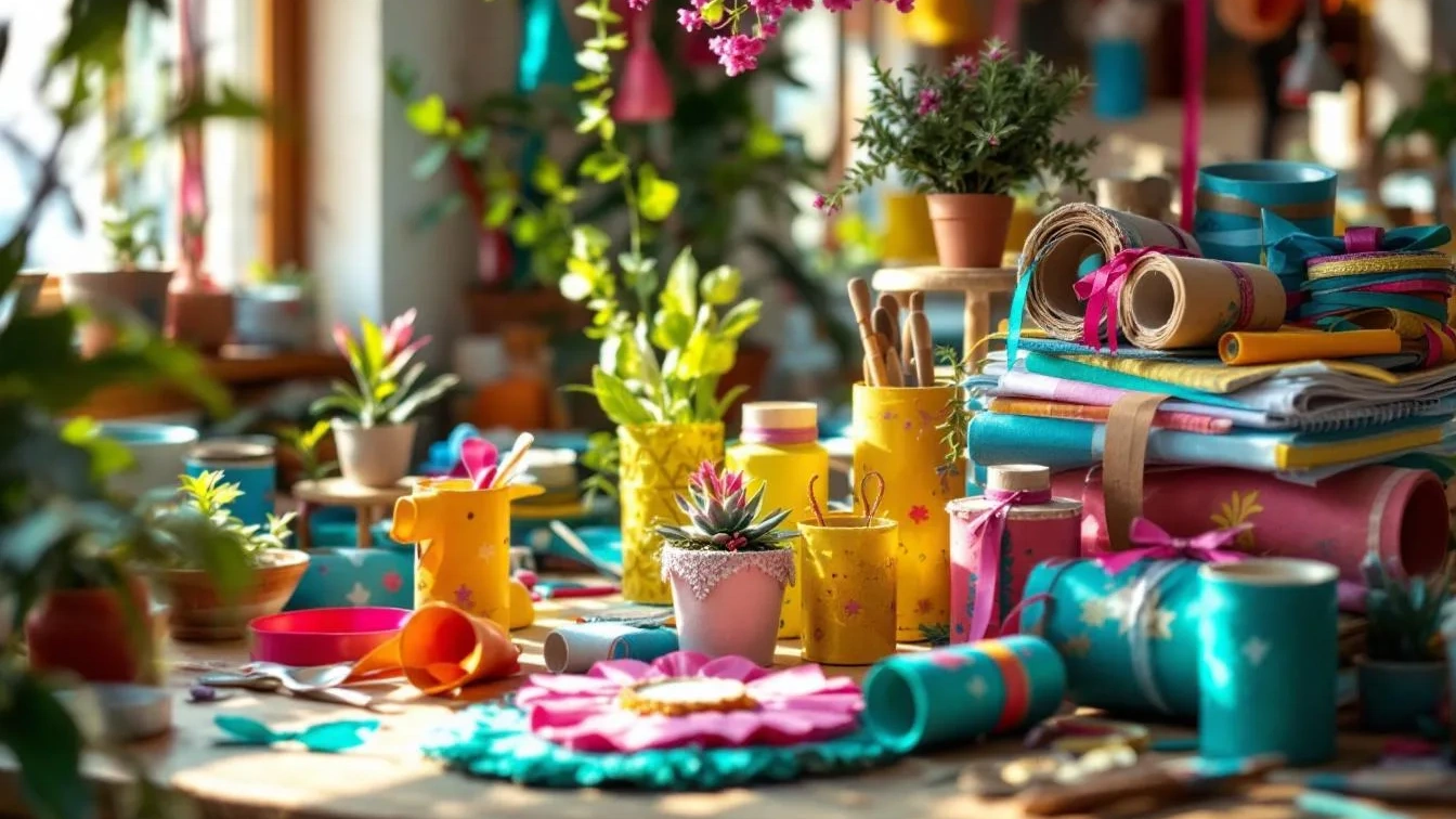 Um artesão revela como rolos de papel higiénico se tornam decoração DIY