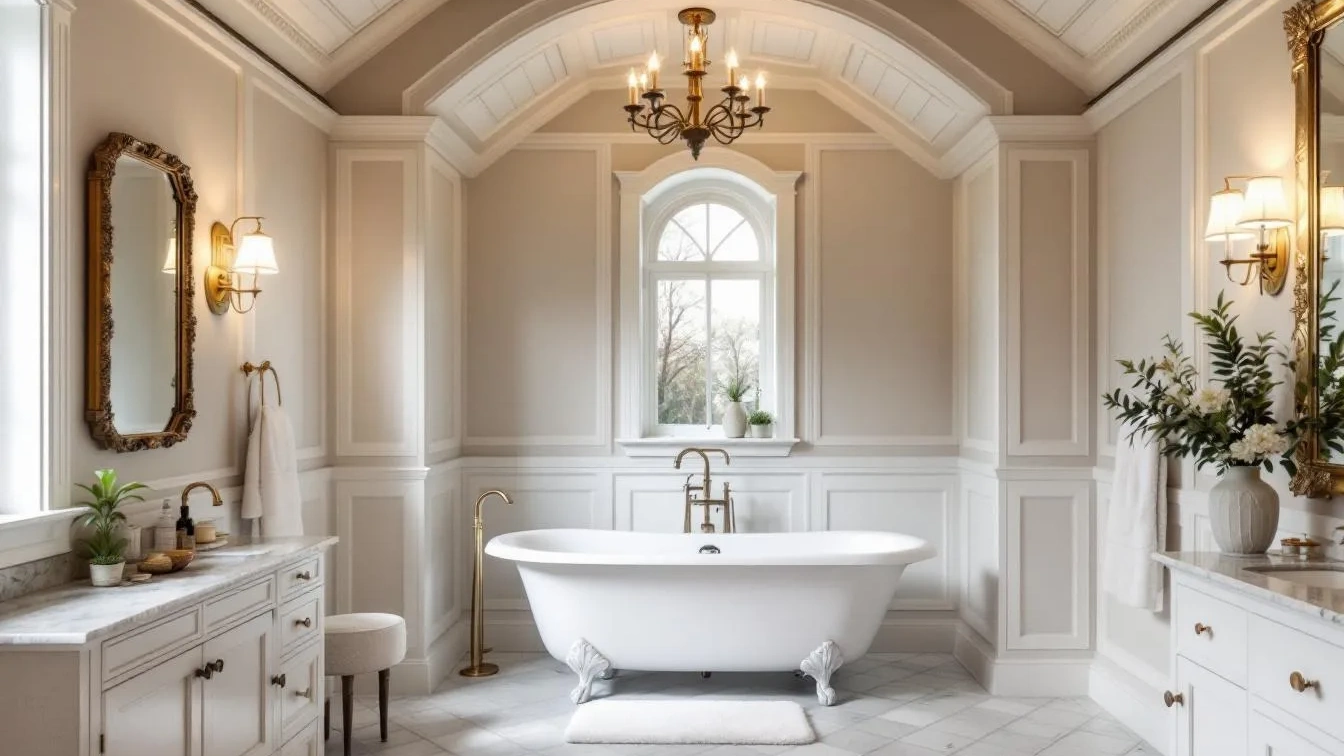 Um designer revela como misturar casa de banho clássica e moderna para um estilo único