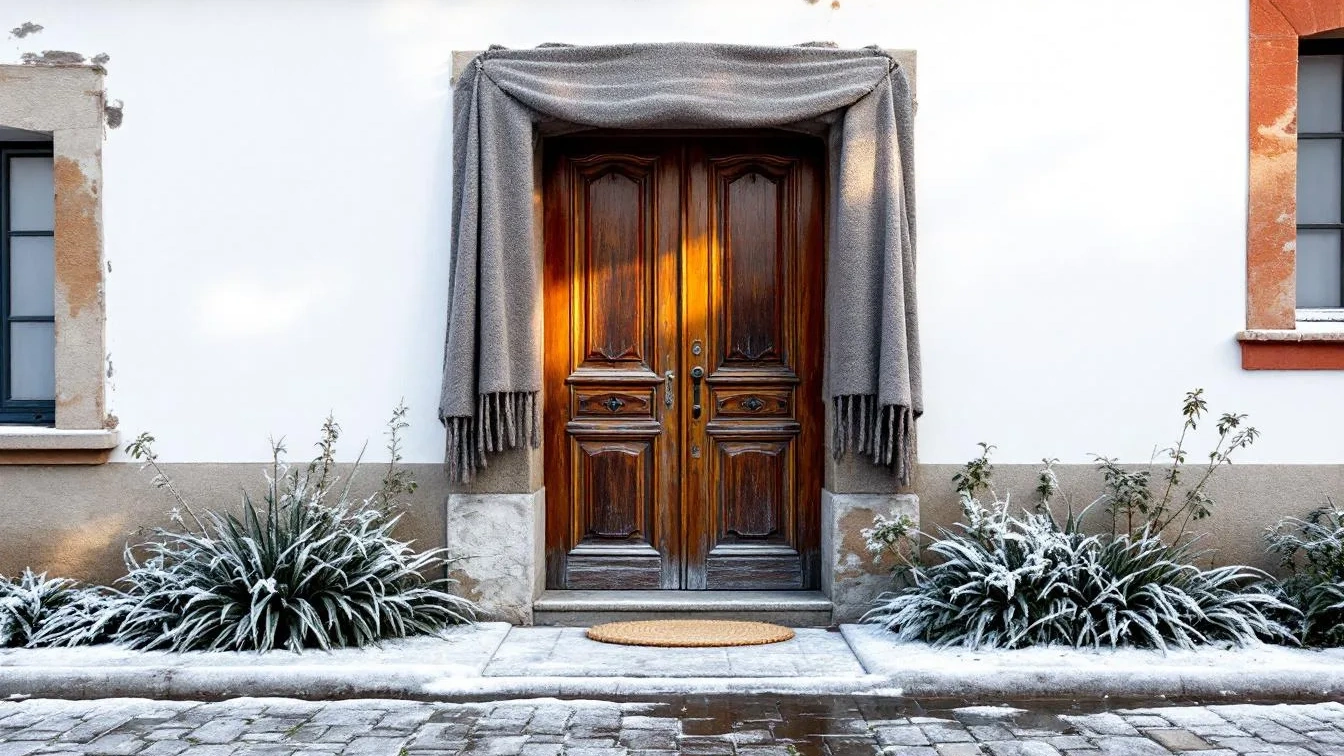 Uma dica surpreendente para proteger a sua porta contra o gelo sem químicos